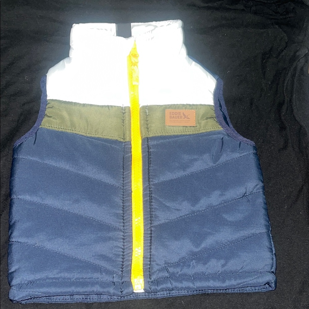 Eddie Bauer Kids' Colorblock Vest - Blue, Green, White